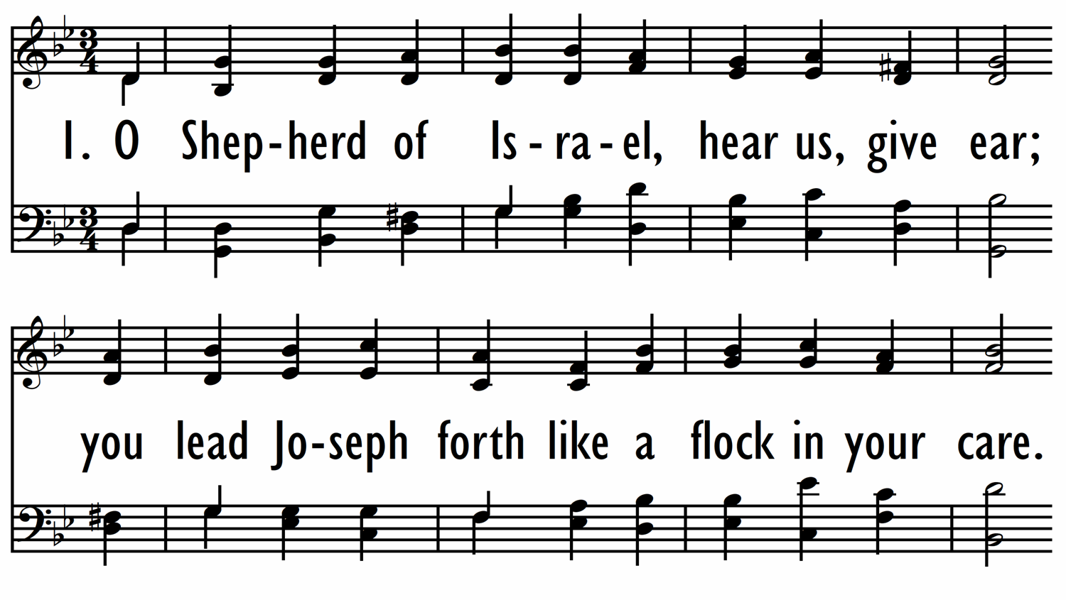 O SHEPHERD OF ISRAEL, HEAR US-ppt