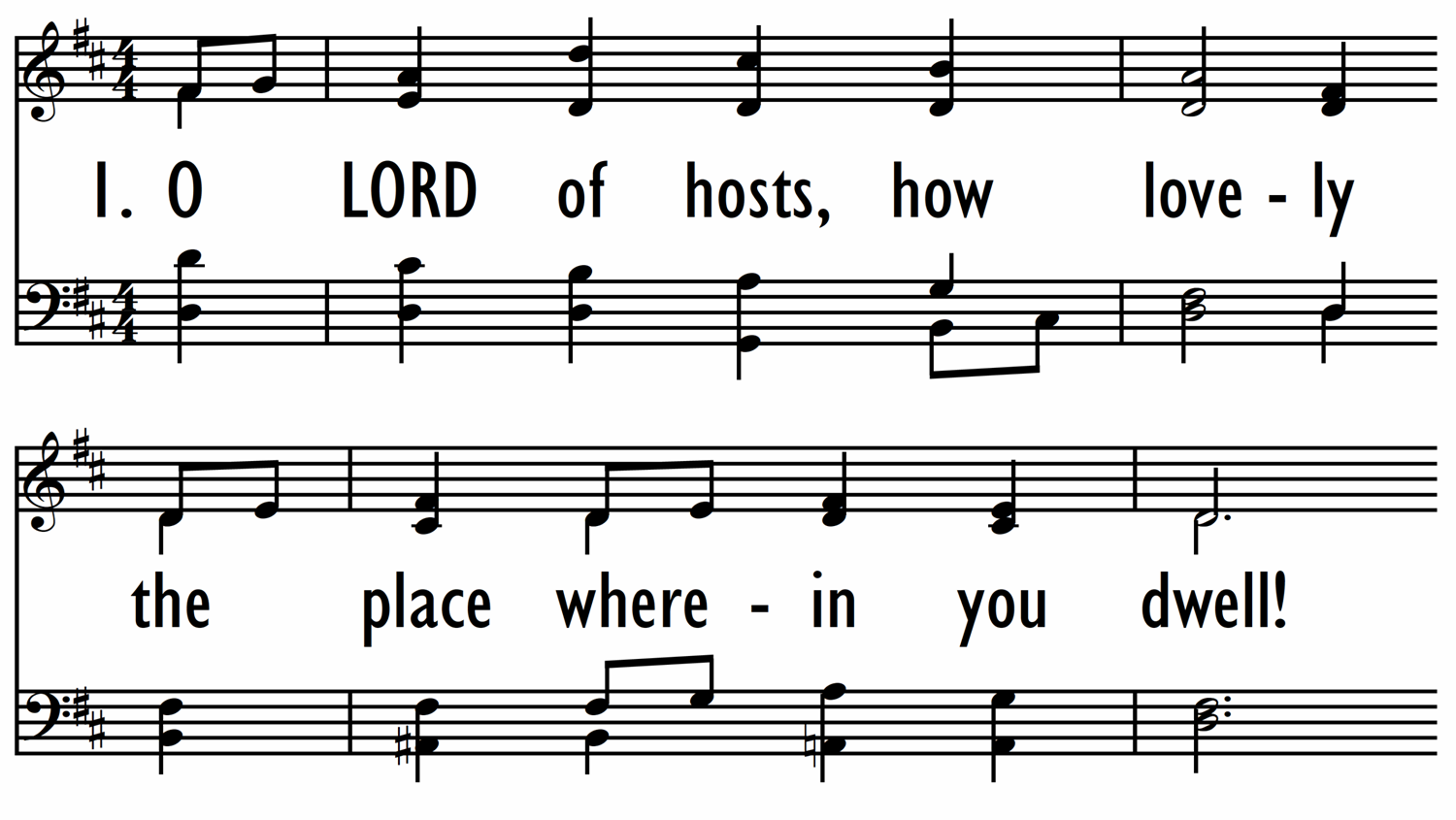 O LORD OF HOSTS, HOW LOVELY-ppt