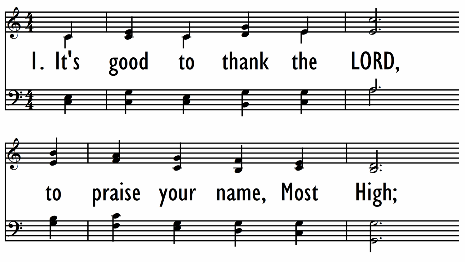 IT'S GOOD TO THANK THE LORD-ppt