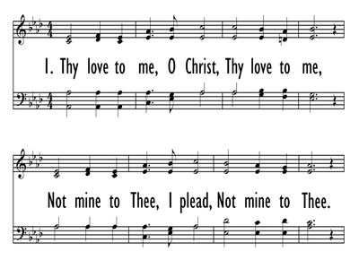 THY LOVE TO ME, O CHRIST-ppt