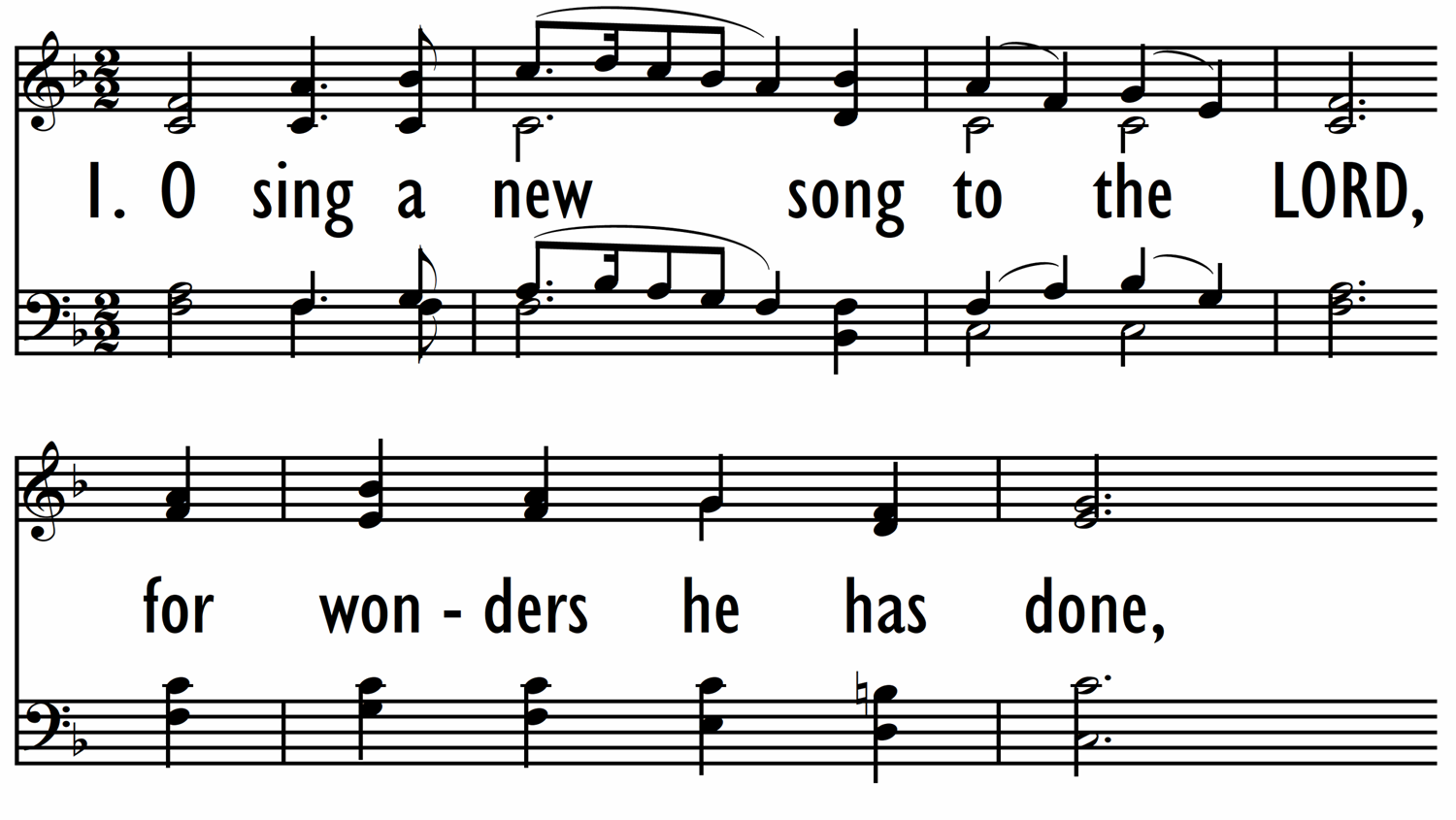 O SING A NEW SONG TO THE LORD-ppt