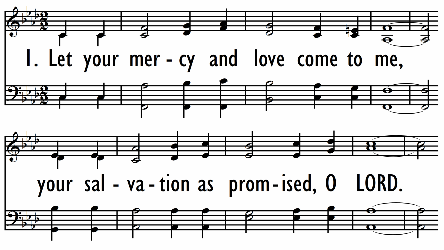 LET YOUR MERCY AND LOVE-ppt
