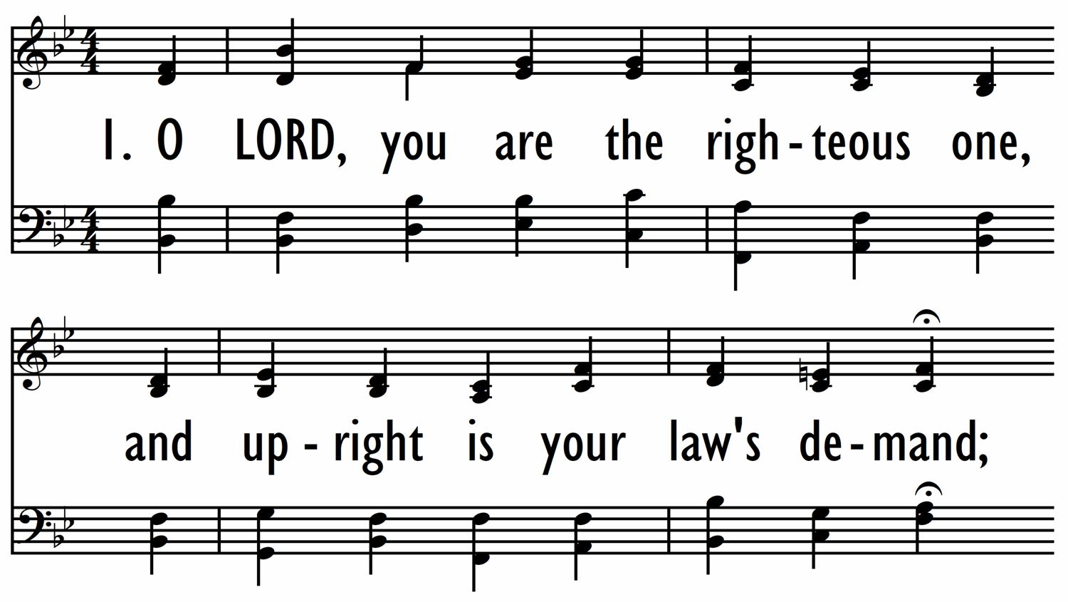 O LORD, YOU ARE THE RIGHTEOUS ONE-ppt