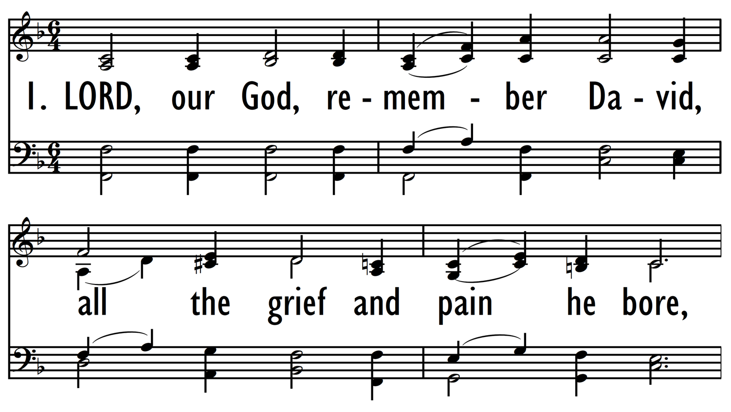 LORD, OUR GOD, REMEMBER DAVID-ppt