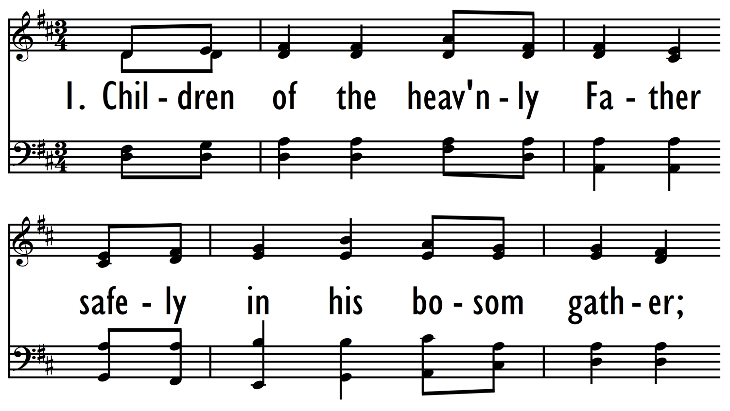 Trinity Psalter Hymnal 257. Children of the heav'nly Father