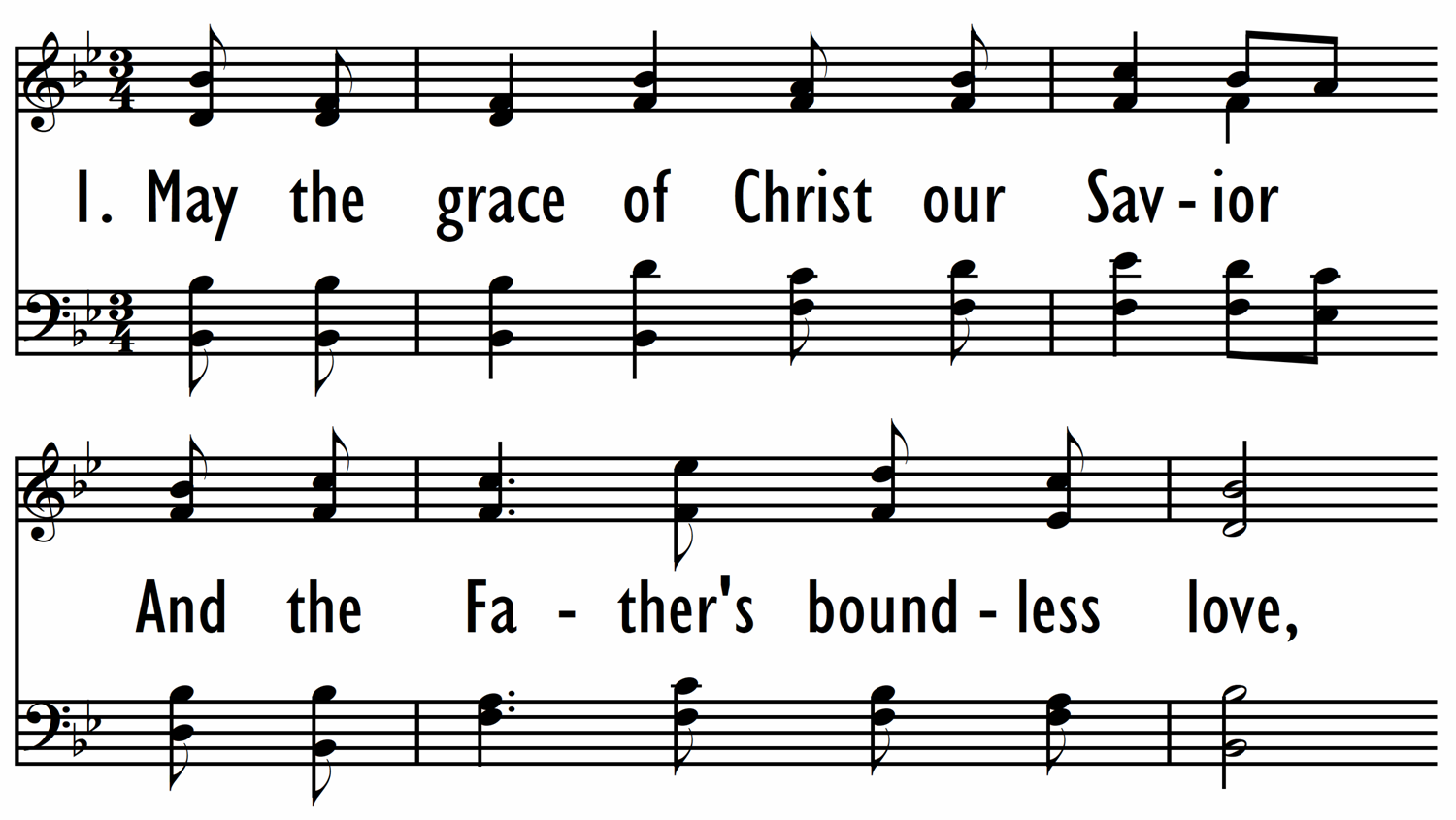 MAY THE GRACE OF CHRIST OUR SAVIOR-ppt