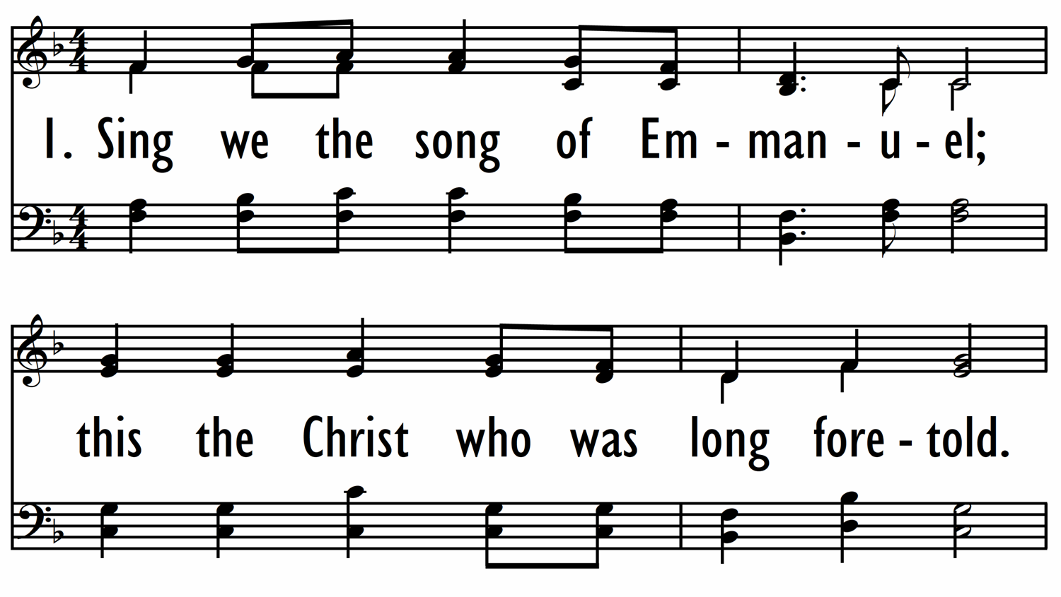 SING WE THE SONG OF EMMANUEL-ppt