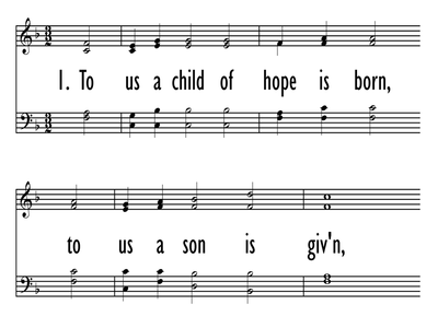 TO US A CHILD OF HOPE IS BORN-ppt