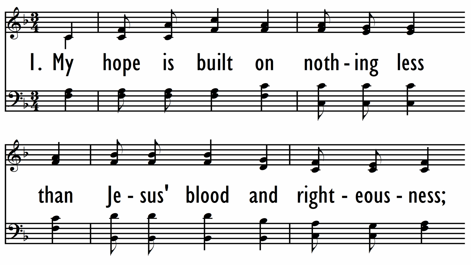 MY HOPE IS BUILT ON NOTHING LESS-ppt