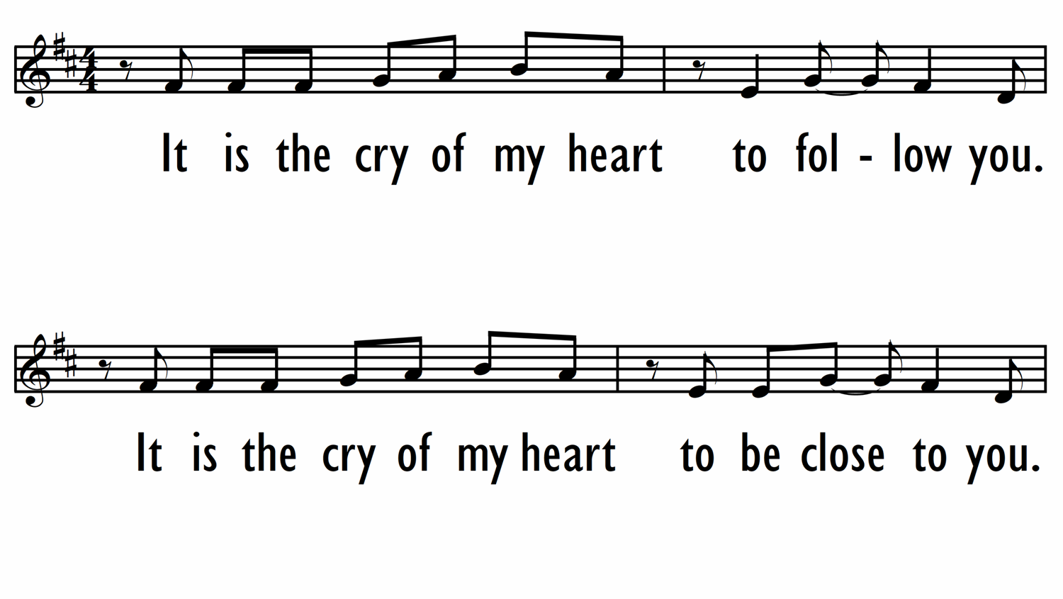 CRY OF MY HEART - Lead Line-ppt