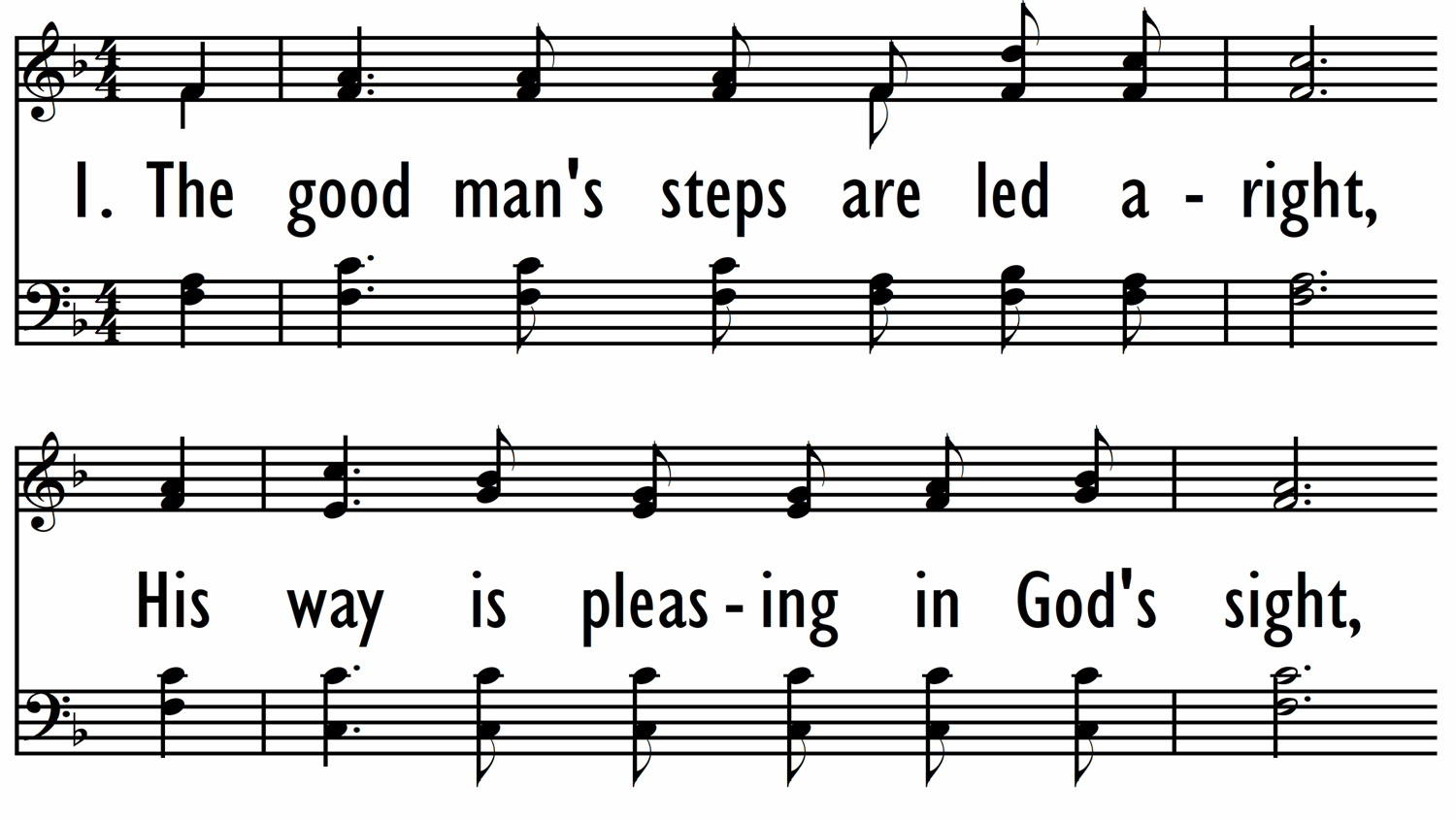 THE GOOD MAN'S STEPS ARE LED ARIGHT-ppt