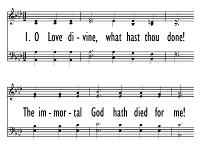 O LOVE DIVINE, WHAT HAST THOU DONE-ppt