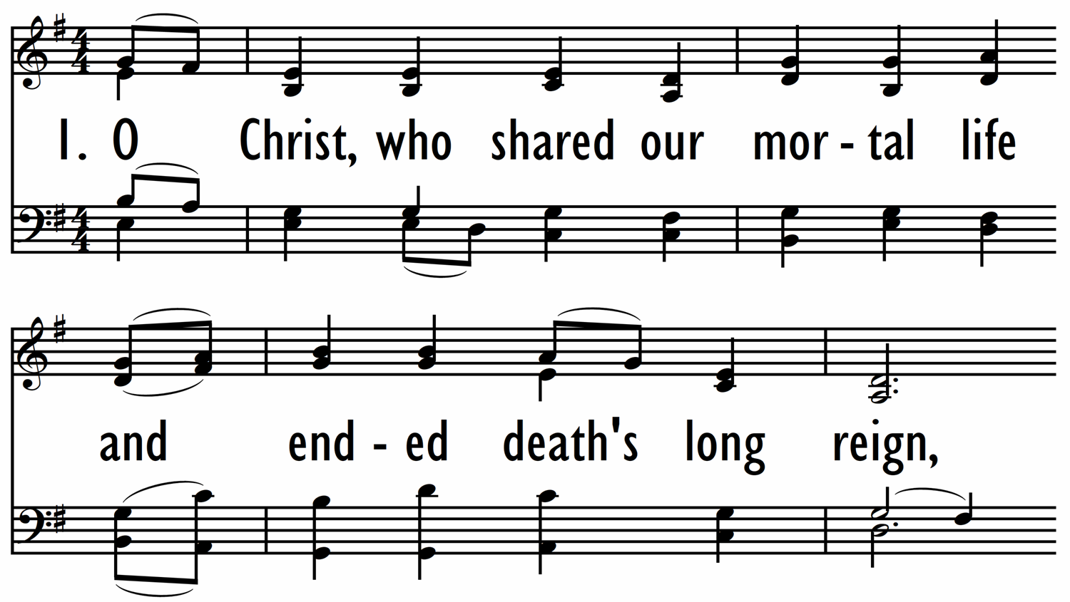 O CHRIST, WHO SHARED OUR MORTAL LIFE (C - Raising of Lazarus)-ppt