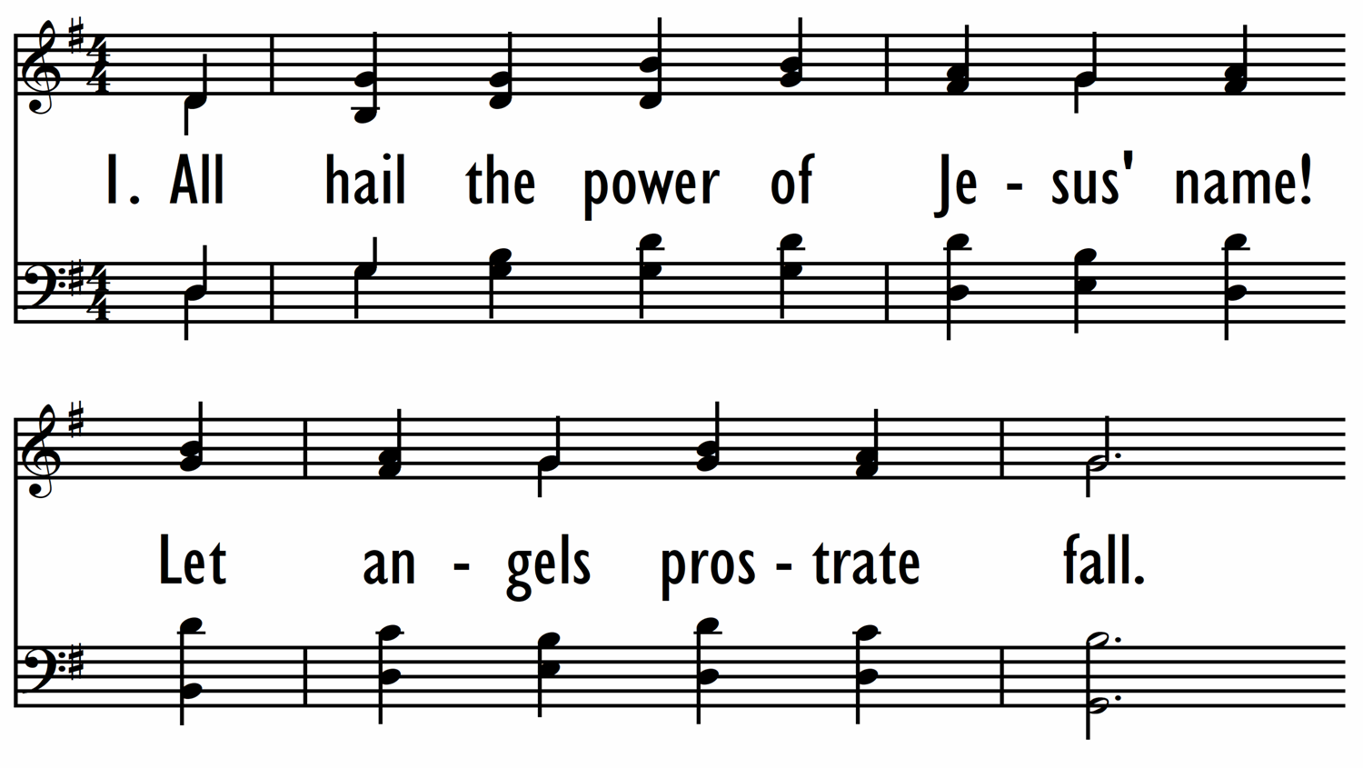 ALL HAIL THE POWER OF JESUS' NAME-ppt